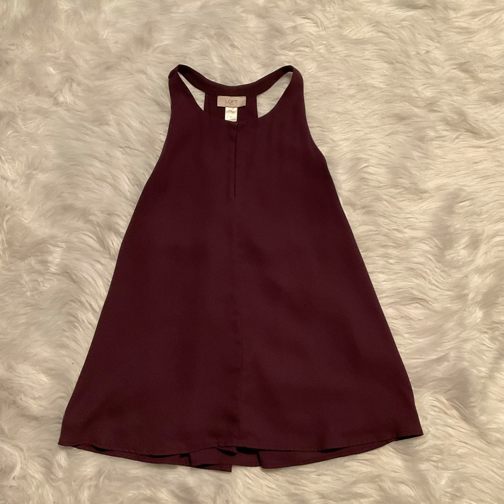 LOFT muted purple top size M